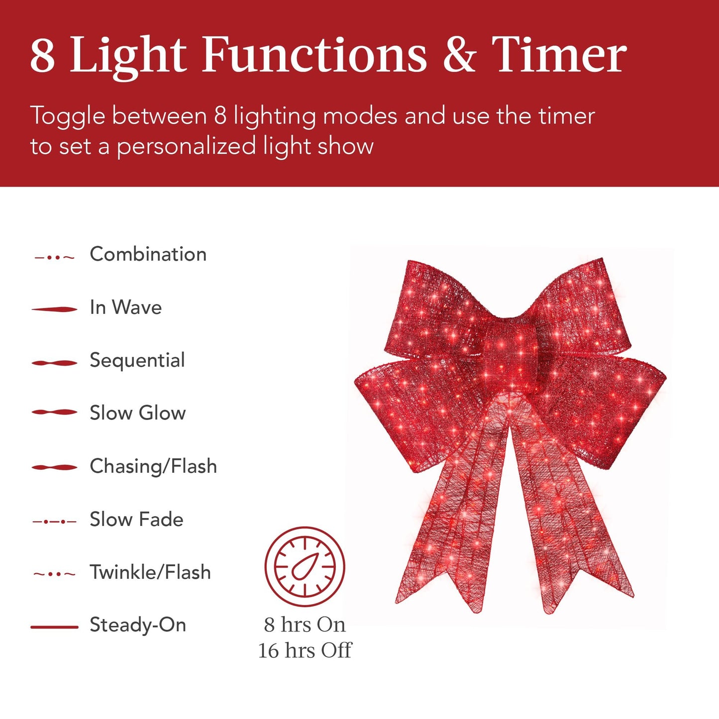 ๐ฅ LIT CHRISTMAS BOW ๐